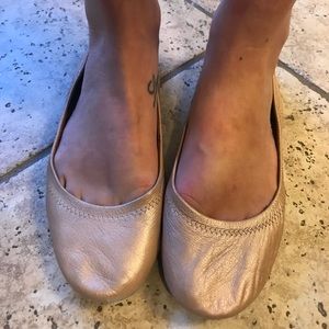 Nude Emmie leather ballet flats